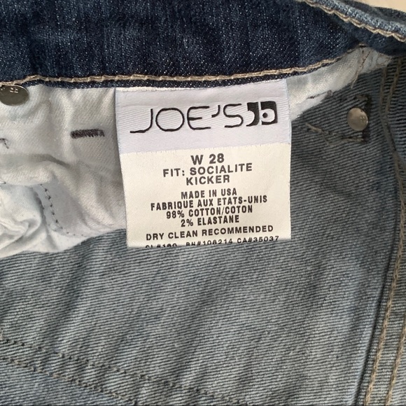 Joe's Jeans Socialite Kicker Kennedy Wash Blue Stretch Capri Jeans - Picture 7 of 7
